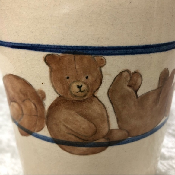 Marshall Pottery Tommy Humphries pitcher kitchen jug w/teddy bears pottery art - Picture 8 of 12